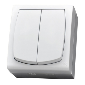 OSPEL MADERA ŁNH-2N/00 Łącznik dwugrupowy świecznikowy