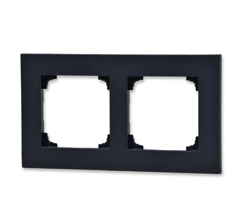 Ramka 2-krotna line tr2/149 czarny mat