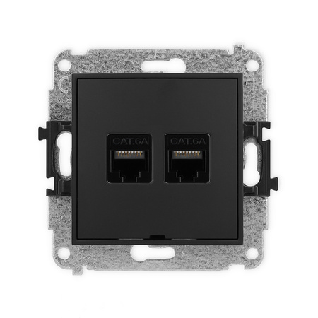 KARLIK MINI 12MGKBO-8  Gniazdo komputerowe podwójne 2xRJ45