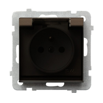 OSPEL SONATA GPH-1RZ/m/40/d Gniazdo bryzgoszczelne z uziemieniem IP-44