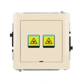 KARLIK DECO 1DGOPBO-2 Gniazdo światłowodowe optyczne podwójne  bez pola opisowego