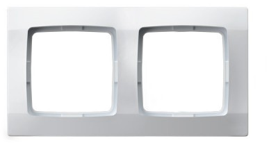 OSPEL Karo Ramka podwójna biała R-2S/00