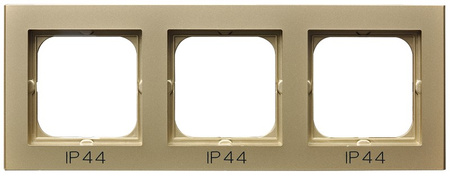 OSPEL SONATA RH-3R/39 Ramka potrójna do łączników IP-44 złoty