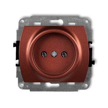 KARLIK TREND 9GP-1 Mechanizm gniazda pojedynczego bez uziemienia 2P (bez przesłon torów prądowych)