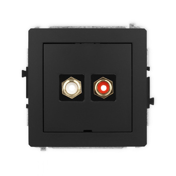 KARLIK DECO 12DGRCABO-2  Gniazdo podwójne RCA