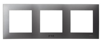 OSPEL SZAFIR RH-3Z/70 Ramka potrójna do łączników IP-44 szary