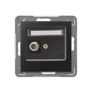 OSPEL IMPRESJA GPA-1YF/m/50 Gniazdo antenowe typu F pojedyncze