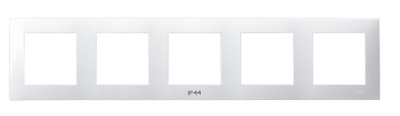 OSPEL SZAFIR RH-5Z/00 Ramka pięciokrotna do łączników IP-44 biały