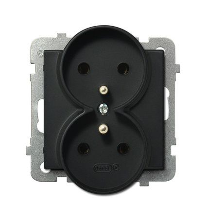 OSPEL SONATA GP-2RRZ/m/33 Gniazdo podwójne z uziemieniem moduł