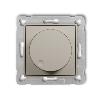 KARLIK ICON 60IRO-3 Mechanizm elektronicznego regulatora oświetlenia przyciskowo-obrotowego do współpracy z zasilaczami sterowanymi napięciem 1–10 V