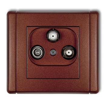 KARLIK FLEXI 9FGSN  Gniazdo abonenckie 2 wyjścia SAT + TV