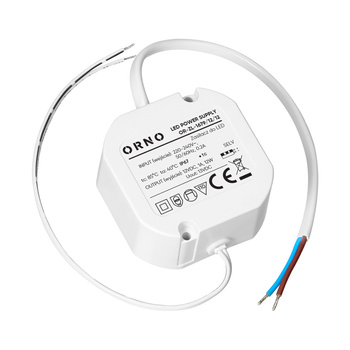 Zasilacz LED, dopuszkowy, 12V, 12W, IP67, plastikowa obudowa