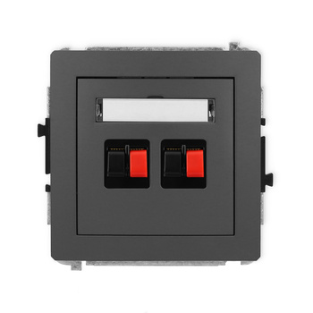 KARLIK DECO 28DGG-2  Gniazdo głośnikowe podwójne