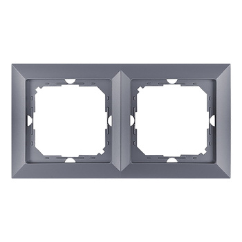 Ramka podwójna Pearl, Ra-2P, antracyt