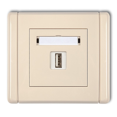 KARLIK FLEXI 1FGUSB-5  Gniazdo pojedyncze USB A-A 3.0