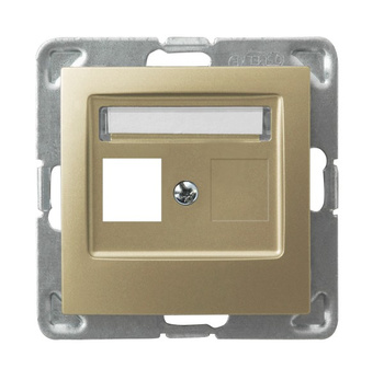 OSPEL IMPRESJA GPK-1Y/p/28 Obudowa gniazda typu Keystone prosta