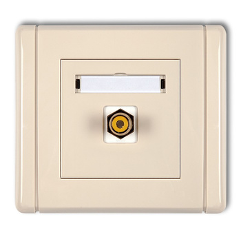 KARLIK FLEXI 1FGRCA-1  Gniazdo pojedyncze RCA (typu cinch - żółty