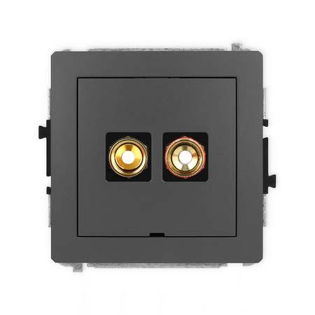 KARLIK DECO 28DGGBO-4  Gniazdo głośnikowe pojedyńcze