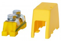 F-ELEKTRO F2.0241 Zacisk ochronny 2x35mm2 - żółto/zielony + osłona