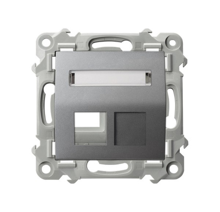 OSPEL SZAFIR GPK-1ZS/p/70 Obudowa gniazda pojedynczego Keystone skośna