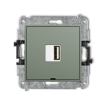 KARLIK MINI 61MCUSBBO-1 Mechanizm ładowarki USB pojedynczej USB A, 5W max., 5V, 1A, bez pola opisowego