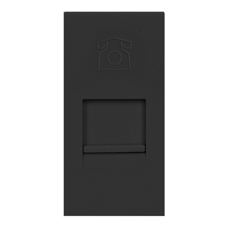 NOEN RJ11, gniazdo modułowe 22,5x45mm telefoniczne RJ11, czarne