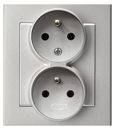 OSPEL SONATA GP-2RC/38 Gniazdo podwójne z/u niezamienność faz kompletne