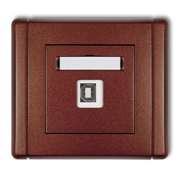 KARLIK FLEXI 9FGUSB-3  Gniazdo pojedyncze USB A-B 2.0