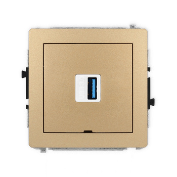 KARLIK DECO 8DGUSBBO-5  Gniazdo pojedyńcze  USB A-A 3.0