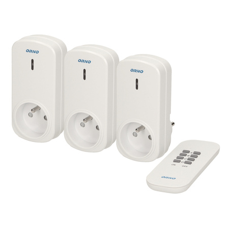 Zestaw bezprzewodowych gniazd sterowanych pilotem 3+1