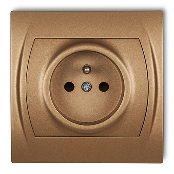 KARLIK LOGO 8LGP-1zp  Gniazdo pojedyncze z uziemieniem 2P+Z (przesłony torów prądowych)