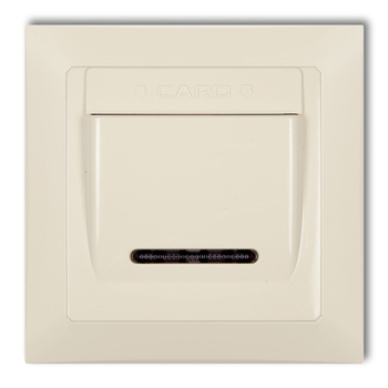 KARLIK DECO 1DSHSO-1 Łącznik hotelowy z ramką uniwersalną pojedynczą z tworzywa  DECO Soft