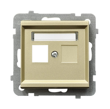 OSPEL SONATA GPK-2R/p/39 Obudowa gniazda podwójnego Keystone prosta