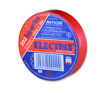 Electrix 202 0,19mm x 19mm x 20m czerwon