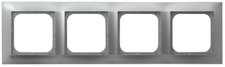 OSPEL IMPRESJA R-4Y/18 Ramka poczwórna srebro