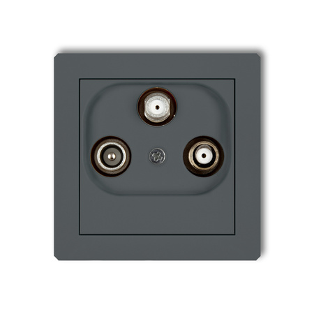 KARLIK DECO 28DGSN  Gniazdo abonenckie 2 wyjścia SAT + TV