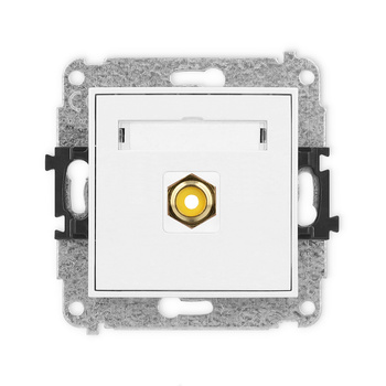 KARLIK MINI MGRCA-1 Gniazdo pojedyńcze RCA (typu cinch - żółty