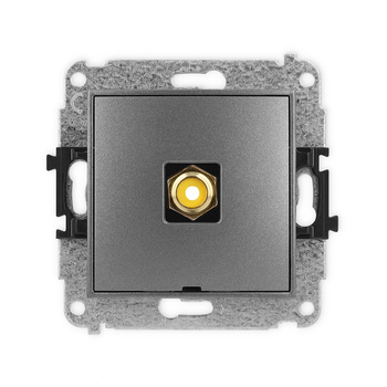 KARLIK ICON 11IGRCABO-1  Gniazdo pojedyńcze  RCA