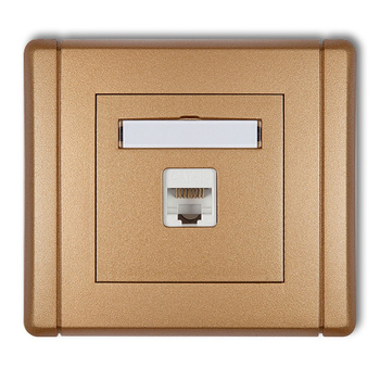 KARLIK FLEXI 8FGK-3   Gniazdo komputerowe pojedyncze 1xRJ45