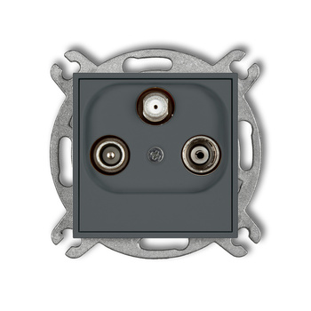 KARLIK MINI 28MGSP  Gniazdo abonenckie RTV-SAT przelotowego 10dB