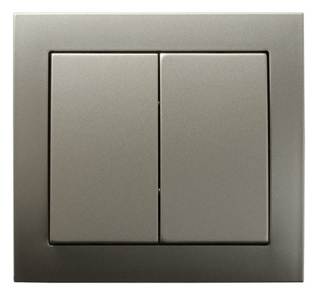 OSPEL KIER ŁP-10W/45 Łącznik podwójny schodowy satyna