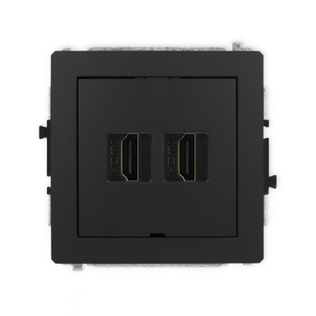 KARLIK DECO 12DHDMIBO-6 Mechanizm gniazda podwójnego HDMI 2.1, 8K, bez pola opisowego