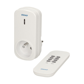 Bezprzewodowe gniazdo sterowane pilotem 1+1