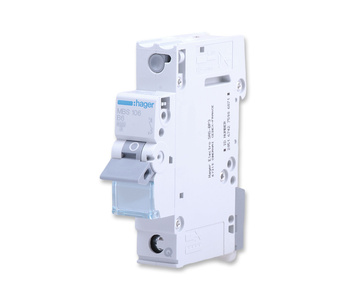 HAGER MBS106 Wyłącznik nadprądowy Icn=6000A 1P B 6A QuickConnect