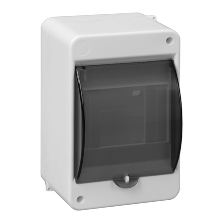 Obudowa modułowa natynkowa S-4, z szybką dymną, bez złączki, biała, IP40