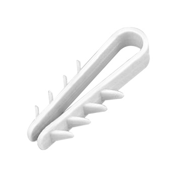 Uchwyt kablowy wbijany, przewód okrągły ∅ 12mm, biały, 100 szt.