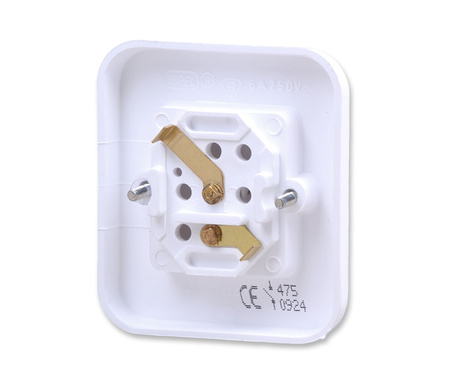 OSPEL PI ŁW-6P/00 Łącznik zwierny „dzwonek” biały