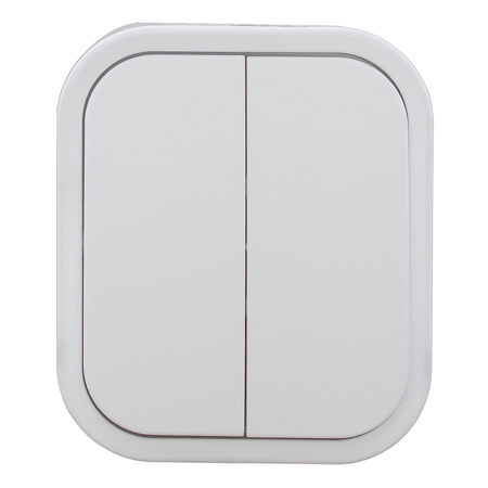 Łącznik n/t świecznikowy B2, 10A, 250V, IP54, WNT-2B2, biały