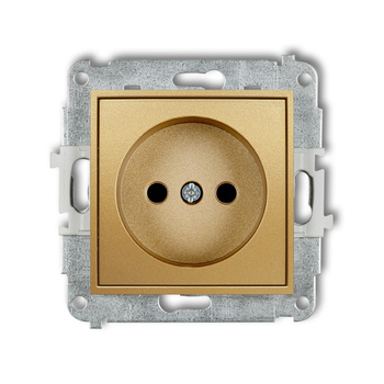 KARLIK MINI 29MGP-1p  Gniazdo pojedyńcze  bez uziemienia 2P (przesłony torów prądowych)