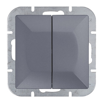 Łącznik roletowy p/t Pearl, 10A, 250V, WP-10P, antracyt